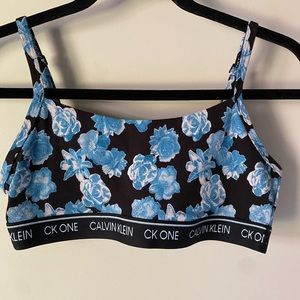 CK One Calvin Klein Floral Bralette